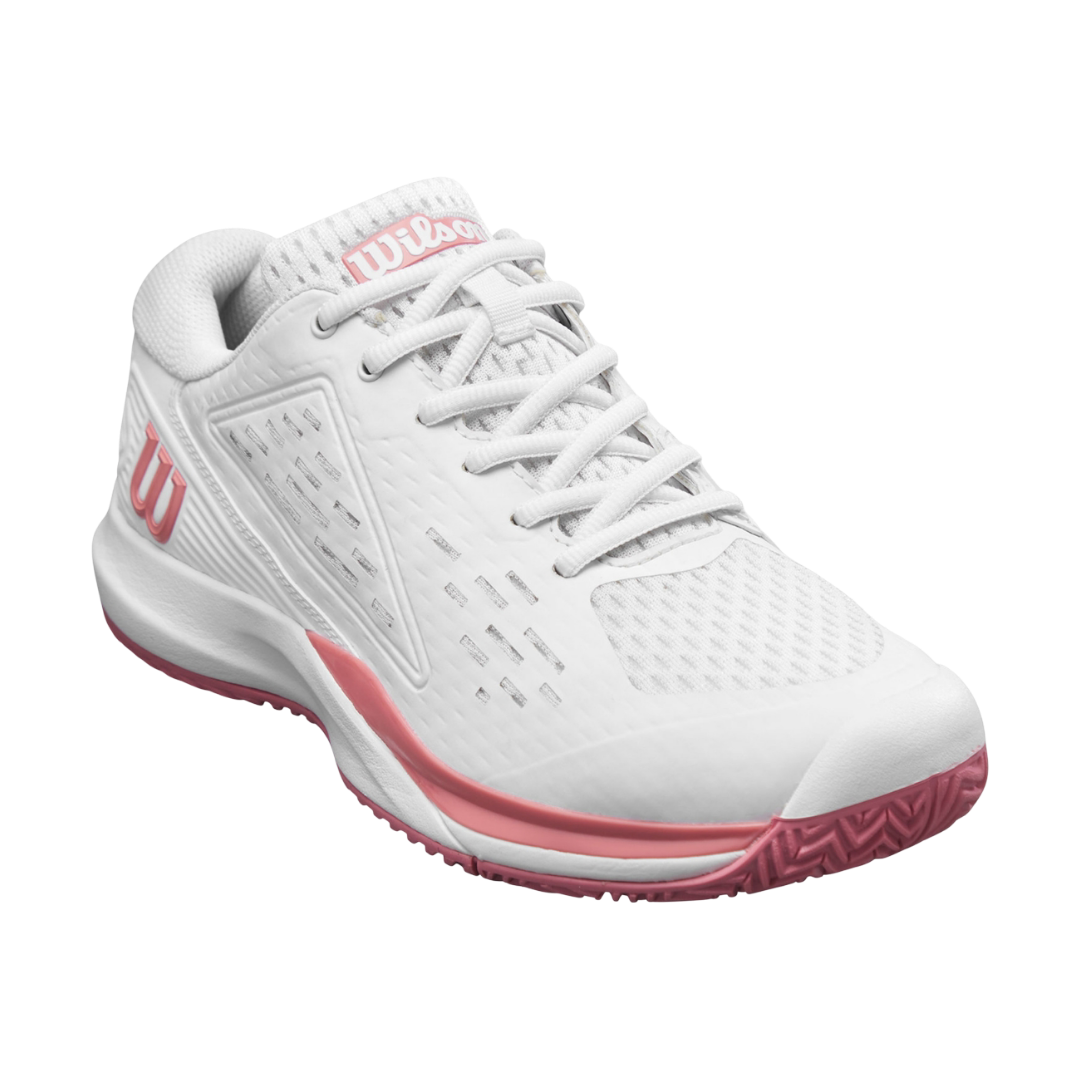 Giày Pickleball Wilson Rush Pro Ace Junior | White Mauve Glow